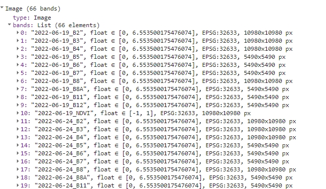 Single multi-band image