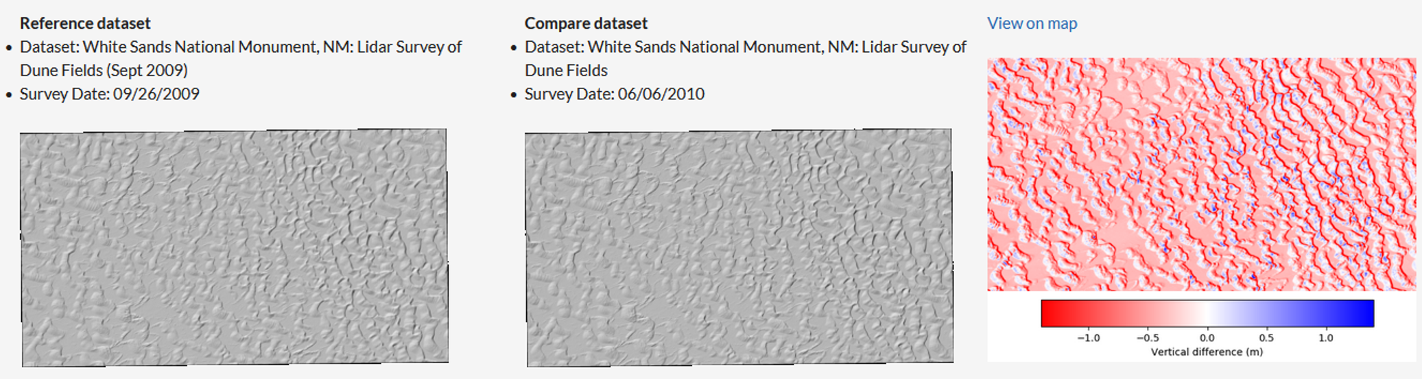 OpenTopo, hillshade & vertical differences